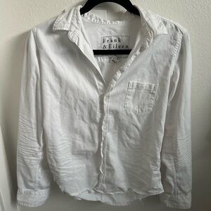 Frank & Eileen “Barry” shirt in white denim